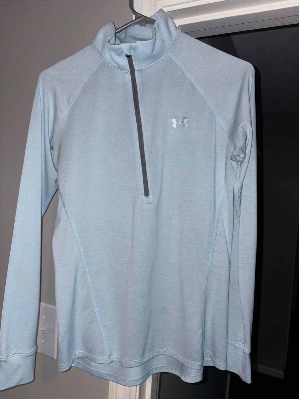 Under Armour Light Blue Half-Zip Long Sleeve Pullover